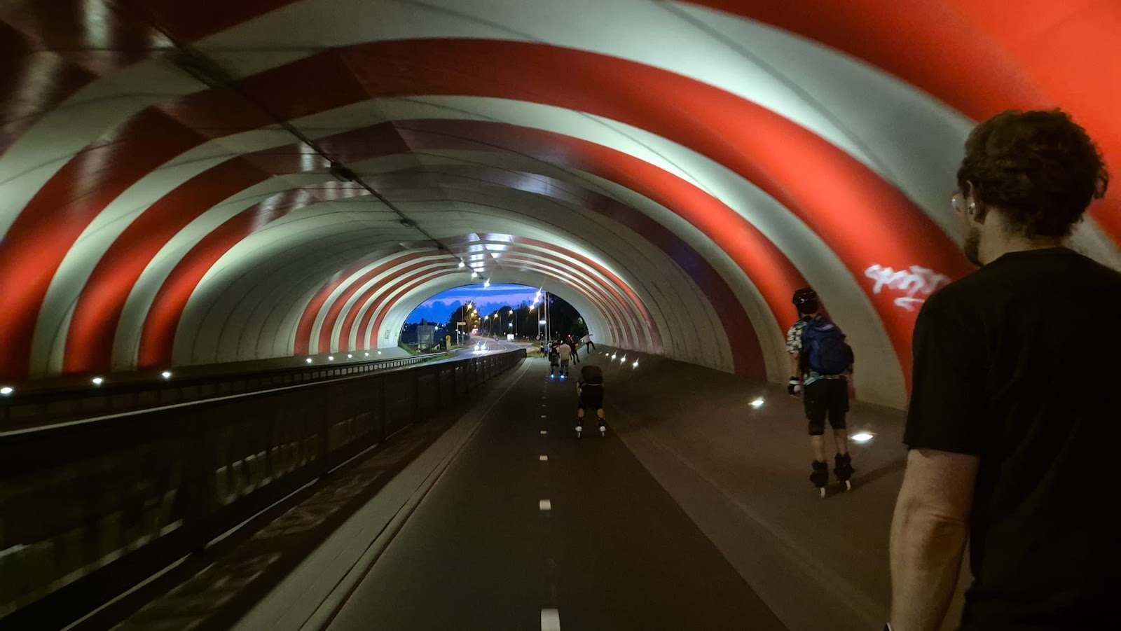 Through the tunnel