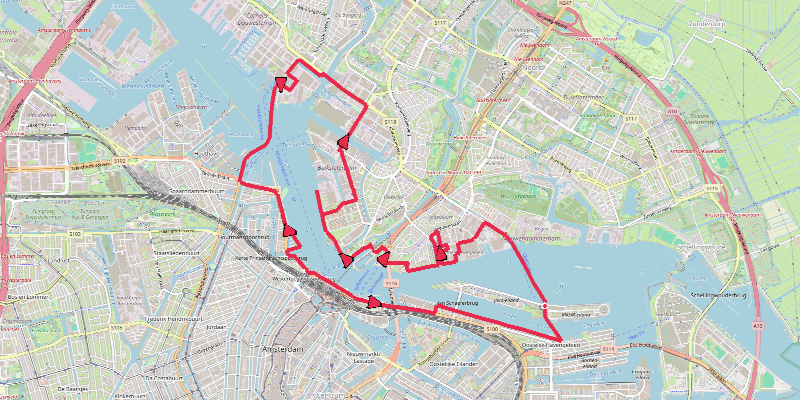 Lap IJ 1: Oostveer-Houthavenveer Amsterdam North