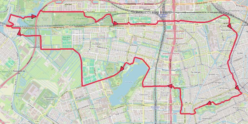 Rondje Vondelpark Halfweg